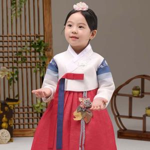 [더예한복]QT332-동백리안 여아한복 아동한복