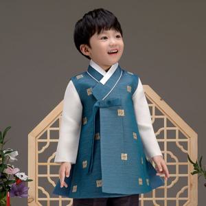[더예한복]QT531-이현금박 남아 아동한복