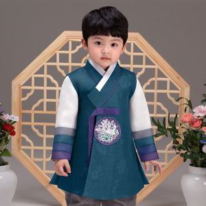 [더예한복]QT552-녹원누리 남아 아동한복