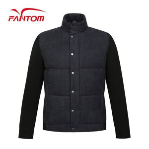 [팬텀] 남성 니트 소매 스웨이드 덕다운 점퍼