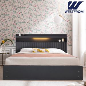 웨스트프롬 루트 템바보드 LED 수납침대 Q/K프레임