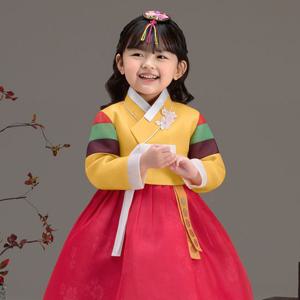 [더예한복]QT831-민화앵두 여아 아동한복