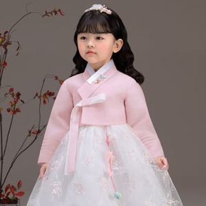 [더예한복]QT837-새빛나리 여아 아동한복