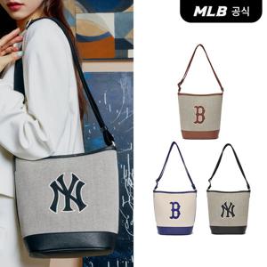 [MLB공식] 22N 베이직 빅로고 캔버스 버킷백 (3COLOR) 3ABMS072N
