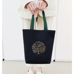 [쓰리몰] 황금 돈꽃나무 큐빅 자석 보조가방 고급 에코백