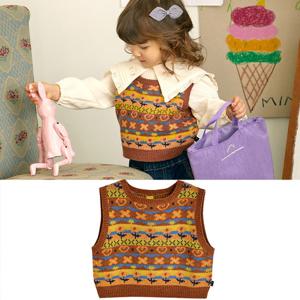 [모이몰른] 하트플라워니트조끼 [겨울] M234VEB38P