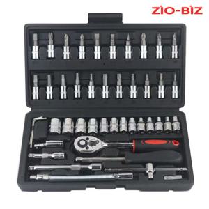 복스 공구 세트 46종+휴대용 케이스 블랙/임팩 복스알 라쳇렌치