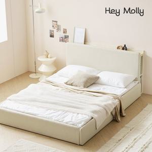 모두 LED 조명 수납 타공 헤드 오픈 저상형 침대 Q