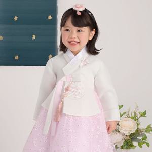 [더예한복]QT890-유이분홍 여아한복 아동한복