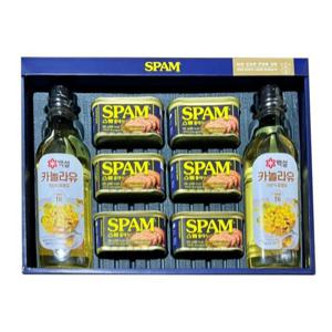 CJ제일제당 스팸 복합 1호 5세트 쇼핑백 포함 선물세트 무료배송 명절선물세트