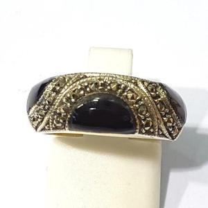 [블루케이] 블랙오닉스 원석 반지240112-15탄생석실버