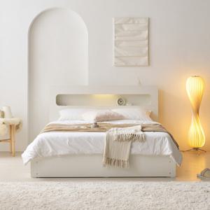 보루네오 마르체 헤이 LED 수납침대 프레임 Q BGI128C (착불)