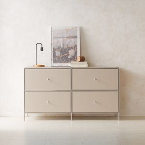 [지베스] 아이 모듈가구 PET 서랍 1400 높은거실장