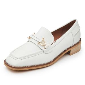 [금강제화(여성)]여성 르느와르 스퀘어 토 장식 로퍼 RENPUC4240F9 화이트