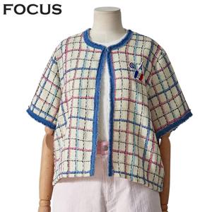 [포커스]체스데님 반팔자켓_FM4C4JK4035