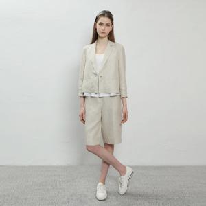 [UNIT]플랩 포인트 린넨 버뮤다 팬츠 [UFJWBP28AN]