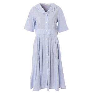 [에이비에프지]세일러카라포인트 스트라이프반팔롱면원피스 APY5HO33G