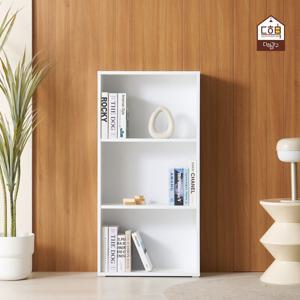 레일리 오픈 수납장 거실장 화이트 책장 3단 600