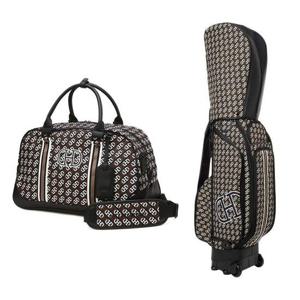 헤지스골프 BEST 아이보리 로고패턴 무빙캐디백 보스턴백 세트(HWGF4F901HWGF4F902IV)