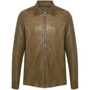 릭 오웬스 가죽 자켓 RU02D6766 LNV35 Military