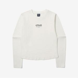 [휠라] 정상* 49,000원 세미크롭 스몰로고 긴팔티(FS2RLG3151F_SWH)