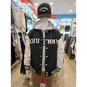 에꼴리에 세이브존03 유니 딥그린 야구 점퍼 kyy24C0104-GN