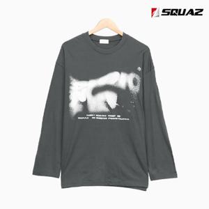 [스콰즈]스콰즈 남녀공용 라운드넥 코튼 긴팔 티셔츠 SRAT071