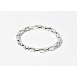 미니골드 [SWORD&CHESS] 그레인 체인 실버 팔찌BAAM1019