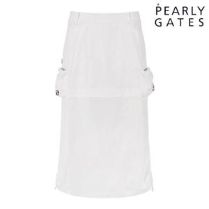 파리게이츠 (521D3PC301WH) 여성 레이어드 백 밴딩 큐롯 롱 스커트