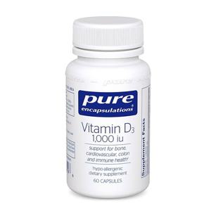 퓨어인캡슐레이션 비타민 D3 1000 IU 60 캡슐
