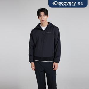 남성 패딩 하이브리드 플리스 후드 자켓 (BLACK)  DMSS73046-BKS