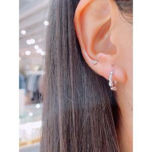 [실버] 미니골드 오벌도트 링귀걸이 ERIM1006