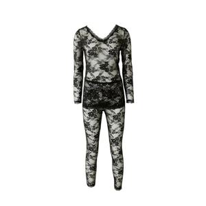 세련된 올오버 레이스 시스루 9부내의 상하의세트 WLG2459CL