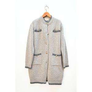 [비꼴리끄(여성)]램스 울 하이넥 롱가디건 B224KC3040