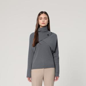 캐시미어 터틀넥 니트 숄 (UFJKTN442C-KHAKI)