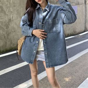 [리빌모아]여자 셔츠 데님 카라 드레스 원피스 LDW-OPA-SSIS570-