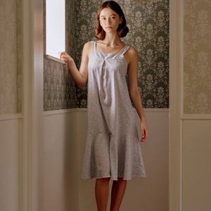 비너스 부드러운 착용감 페이즐리 나염 여성 실내복 원피스 VGN4450B