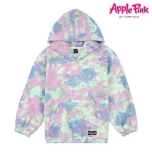 [애플핑크]X자수 물나염 후드티셔츠 (APXPR703GSV)