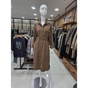 안지크 세이브존06 셔츠형 스트라이프 원피스 AH2OP1110