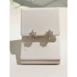 [로이드]로이드 눈꽃 큐빅 원터치 14K 골드 귀걸이 LOFH2061G