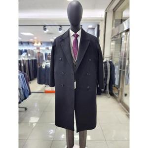 컴스페이스 세이브존06 F/W 울 블렌드 오버핏 더블 코트 블랙 CWWEA04B