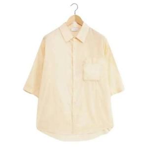 르메르 반팔 셔츠 SH1079LF1202504 ICE APRICOT DOM