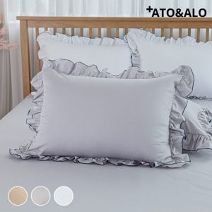 아토앤알로 2개 1세트 프렌치 모달 코튼 베개커버 40x60