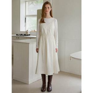 [올리브데올리브] 포인트 자수 뷔스티에 플레어 원피스 (OW4AO816)