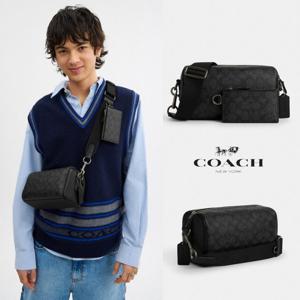 (해외) 코치 COACH CV762 남자 가방 시그니쳐 Axel 크로스백