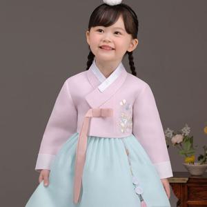 [더예한복]QT60010-세희분홍 여아한복 아동한복