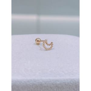 미니골드 14K 버블볼 문 피어싱 ENOM4204