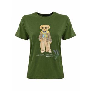 [POLO RALPH LAUREN] 라프리마 여성 티셔츠 위드 폴로 베어 프린트 211924292001 그린 /8