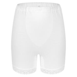 BYC 순면 복부 이중 덧댐 레이스 니트사 여자 5부 속바지(백색/85-105) BYT5624