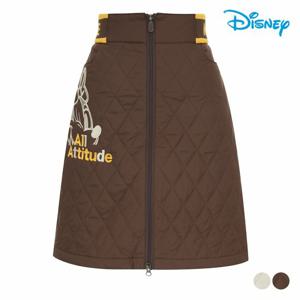 [디즈니골프]여성 캐릭터 뒷밴딩 퀼팅 패딩 스커트 큐롯 DO4LCR030